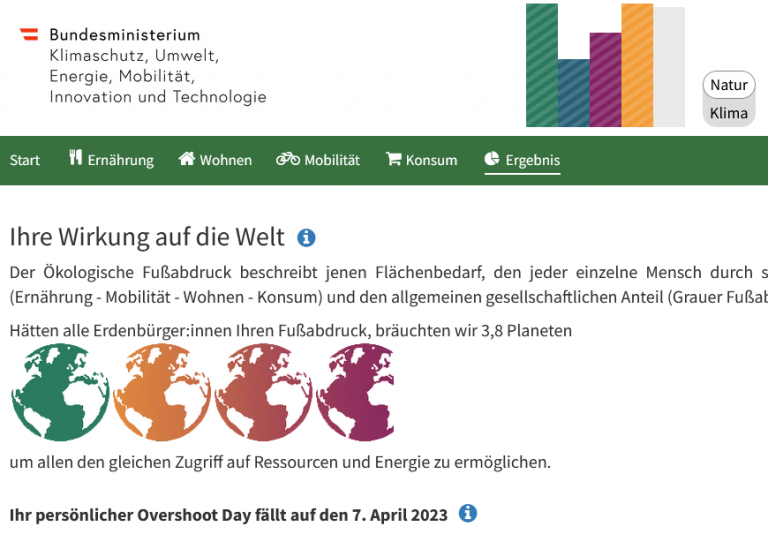 Footprint Rechner – Footprint